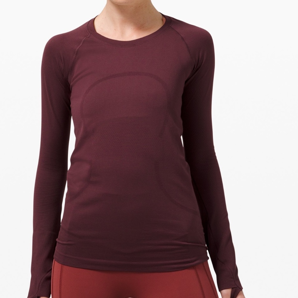 Lululemon Women’s Swiftly Tech Long Sleeve - Red Merlot